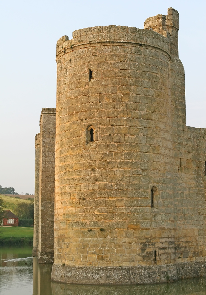 wall, day, british, moat, water, ramparts, stone wall, safety, architecture, fortress, england, lake, castle, port, travel destinations, fortify, summer