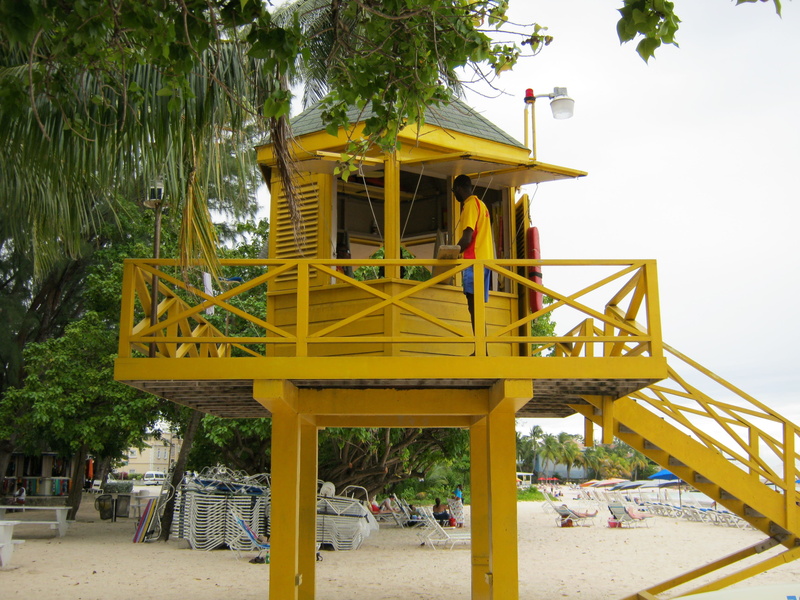 construction Industry, built structure, outdoors, man made structure, Barbados, nature, plant, building exterior, outdoor play equipment, yellow, sky, wood - material