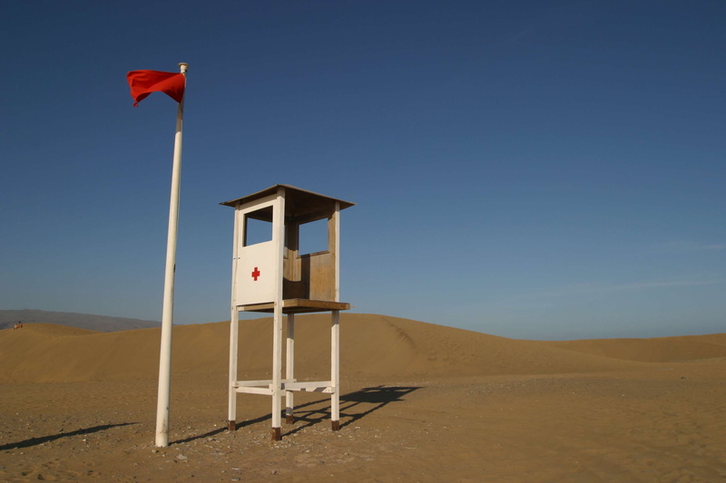 protection, daylight, dunes, landscape, clear sky, sand, seashore, scenics - nature, dune, land, sunlight, empty, beach, arid climate, 2K, day, lifeguard hut