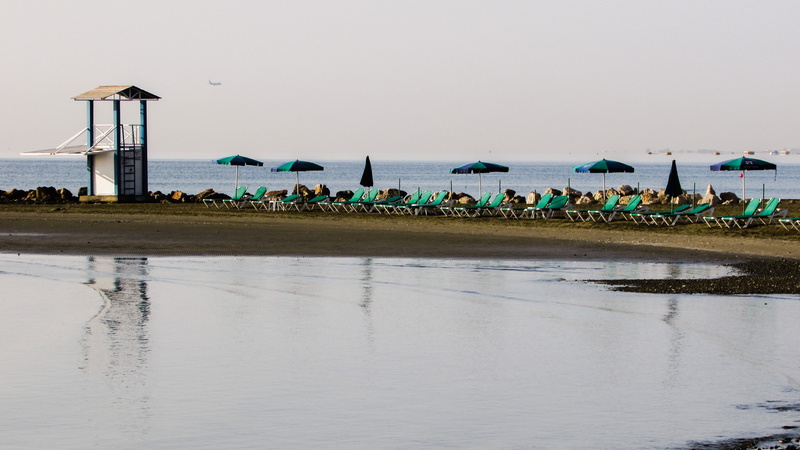 pier, larnaca, travel, animal themes, day, 4K, sea, vacations, no people, land, horizon over water, animal, cyprus, holiday, sand, beach, sky, environment