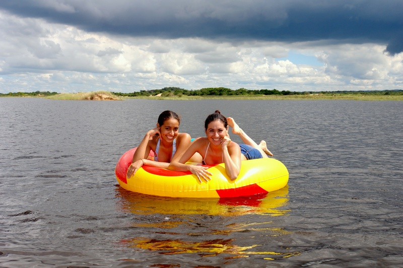 models, laguna, adult, beauty, lake, smiling, males, fun, nautical vessel, happiness, emotion, yellow, happy, life guard, cloud - sky, trip, enjoyment