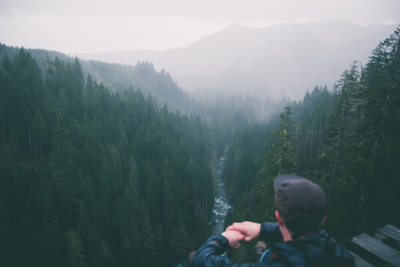 mountain range, lifestyles, daytime, leisure activity, outdoors, one person, explore, looking, vance creek, pallet, plant, haze, forest, men, river, person