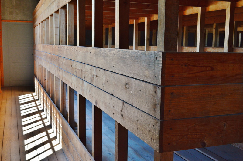 empty, nature, kz, history, 5K, railing, window, steps and staircases, 2 floors, bad, terrible, staircase, brown, sunlight, wood, konzentrationslager