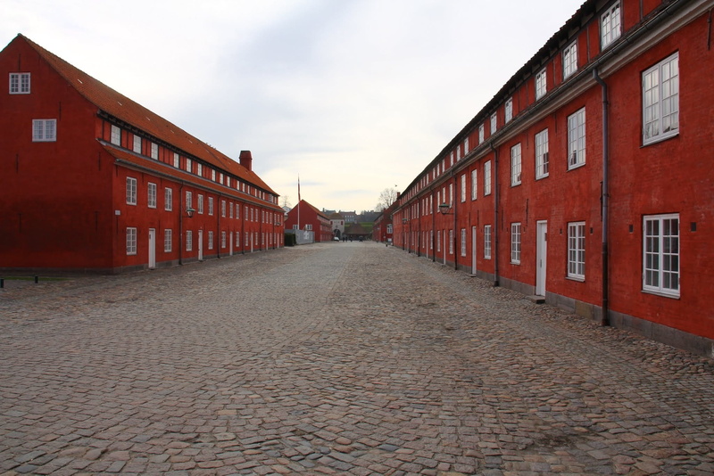 outdoors, sky, cloud - sky, nature, residential district, built Structure, Street, city, red, Barracks, diminishing perspective, cobblestone, no people