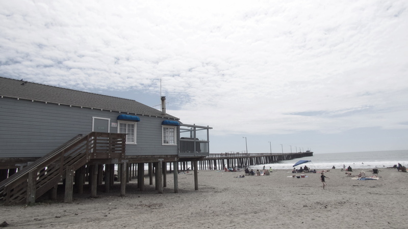 dock, cloud - sky, pier, beach, land, built structure, horizon over water, water, tourism, day, ocean, sand, nature, industry, outdoors, sea, avila beach