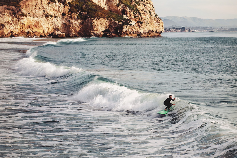 beauty in nature, beach, real people, 8K, california, person, daytime, human, scenics - nature, coast, surfing, water, aquatic sport, one person, nature