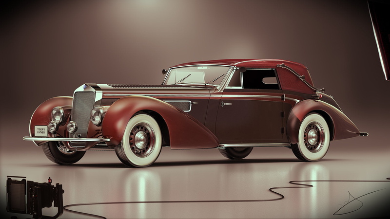 car, 1080P, 1939 Delage D8 120 Cabriolet Chapron, wire