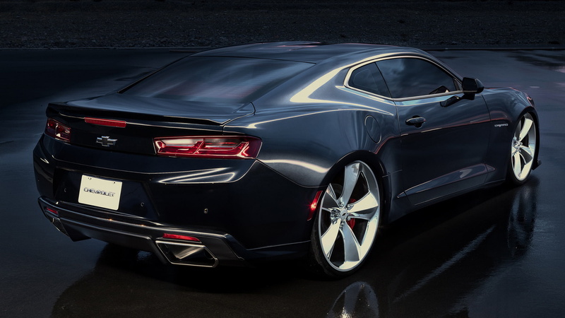 Muscle Car, Chevrolet Camaro SS Slammer, Concept Car, Chevrolet Camaro SS, Chevrolet, Car, 1080P, Black Car