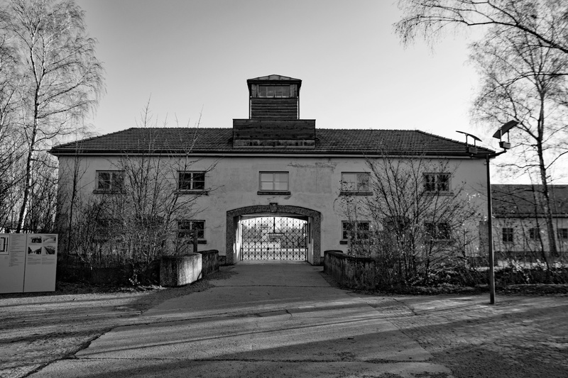 5K, bare tree, city, no people, tracking, crime, konzentrationslager, germany, outdoors, places of interest, dachau, monument, bavaria, building exterior
