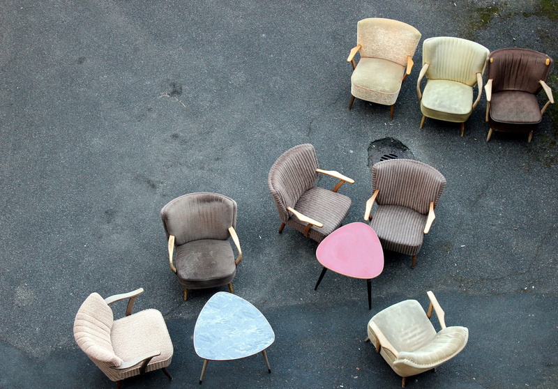 choice, classic, tables, variation, city, large group of objects, upholstered, high angle view, group, retro, chair, still life, photography, directly above