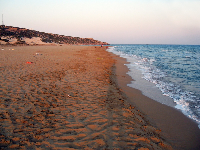 summer, non-urban scene, horizon, turtle beach, beauty in nature, sea, sand, turkey, cyprus, clear sky, nature, tranquility, idyllic, 2K, no people, europe