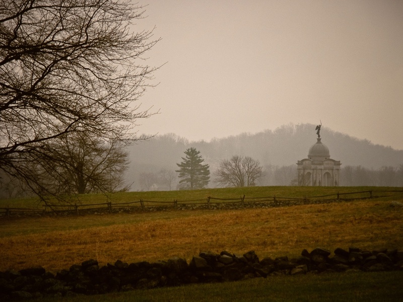 scenery, landmark, little round top, field, land, battlefield, history, belief, scenic, monument, historic, outdoors, environment, nature, landscape, no people