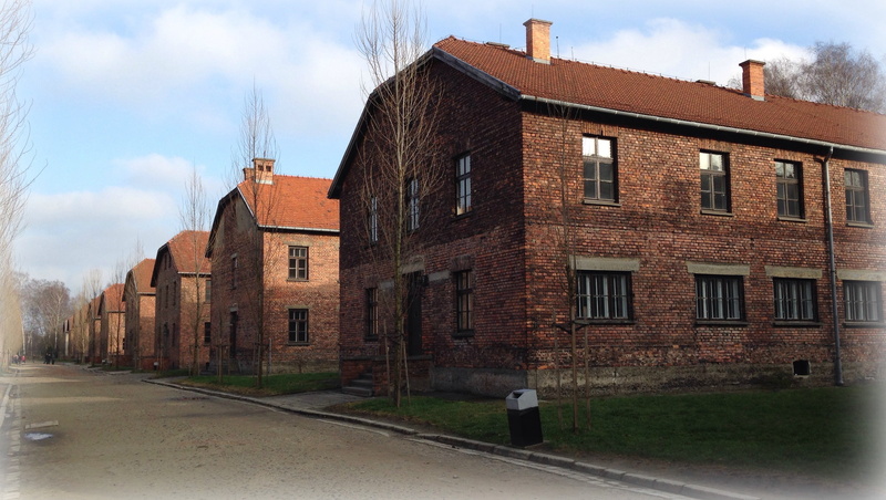 camp, cloud - sky, architecture, the museum, built structure, 2K, building, day, apartment, road, house, window, poland, city, auschwitz, row house, nature