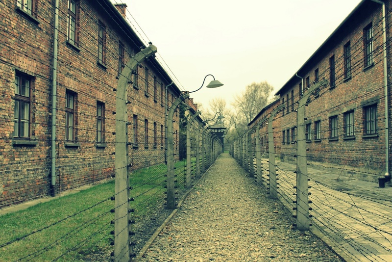 sky, day, long, capital, fence, west, night, poland, outdoors, 1080P, deutschland, pathway, history, auschwitz, architecture, the way forward, direction