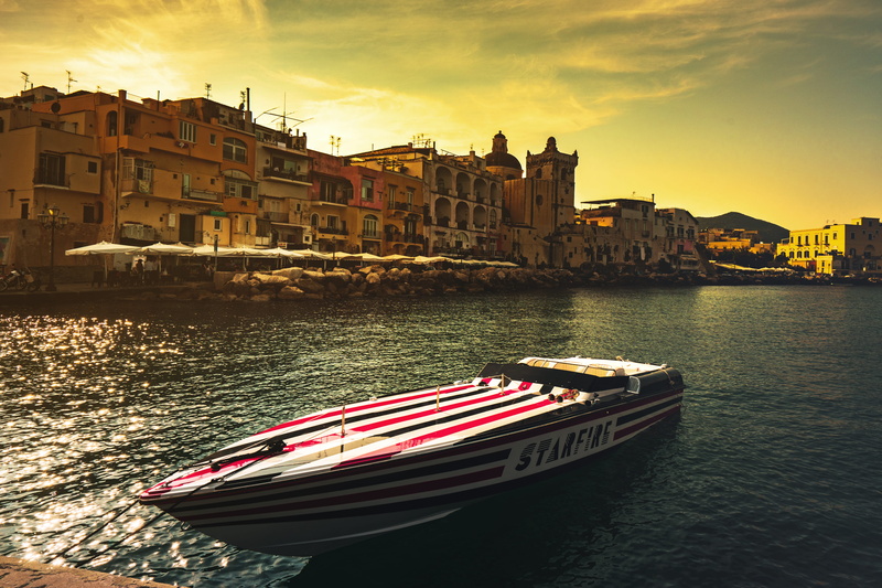 sky, nature, ischia, 5K, building, city, mode of transportation, architecture, waterfront, built structure, outdoors, transportation, canal, italy, passenger craft
