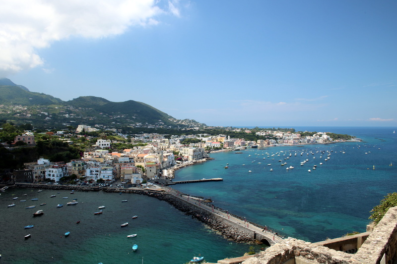 high angle view, water, architecture, sea, mediterranean sea, nautical vessel, building exterior, land, residential district, transportation, no people