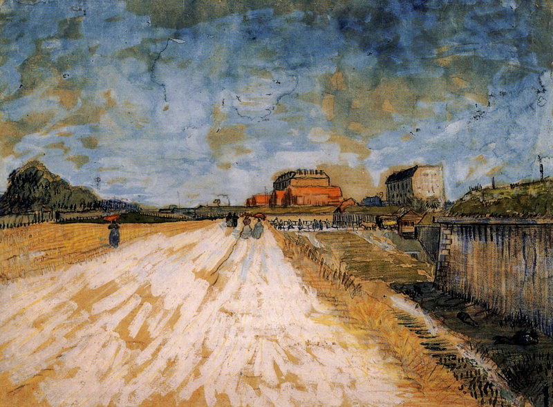 Vincent van Gogh, Beside the Paris, 1080P, Road Running, Ramparts