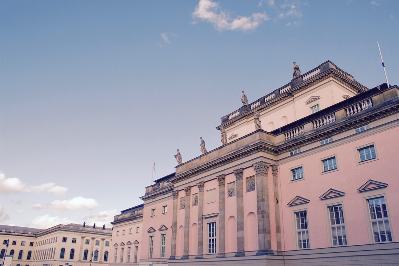 history, building, ornate, outdoors, building exterior, window, day, sky, residential district, german, the past, 5K, statue, built structure, nature