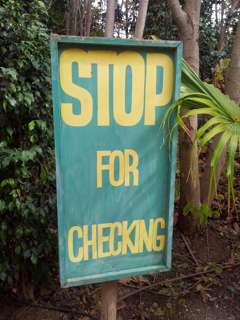 warning sign, trunk, land, information, board, zoo, green color, day, information sign, yellow, hiking, western script, tree, message, plant part, sign