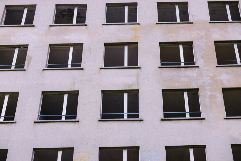 apartment, monumental, building exterior, pomerania, house, historic, architecture, old, repetition, war, island, day, in a row, low angle view, structure
