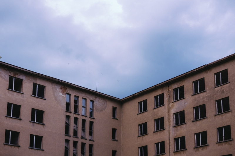 housing development, cloudscape, war, home ownership, building, history, architecture, window, color, background, built structure, building exterior, windows