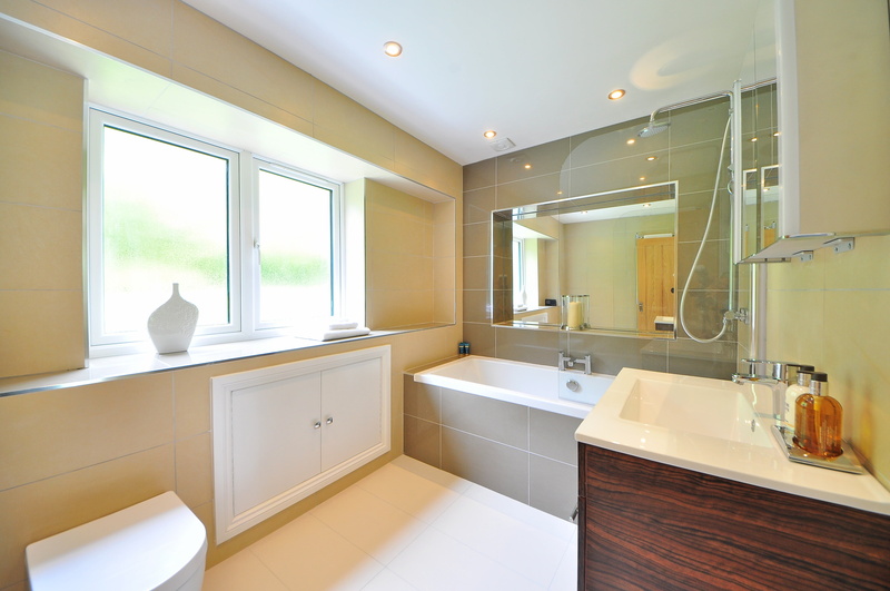 domestic bathroom, tile, cabinet, room, window, 4K, bathroom sink, sink, furniture, medicine cabinet, mirror, gray, clean, design, house, shower, home showcase interior