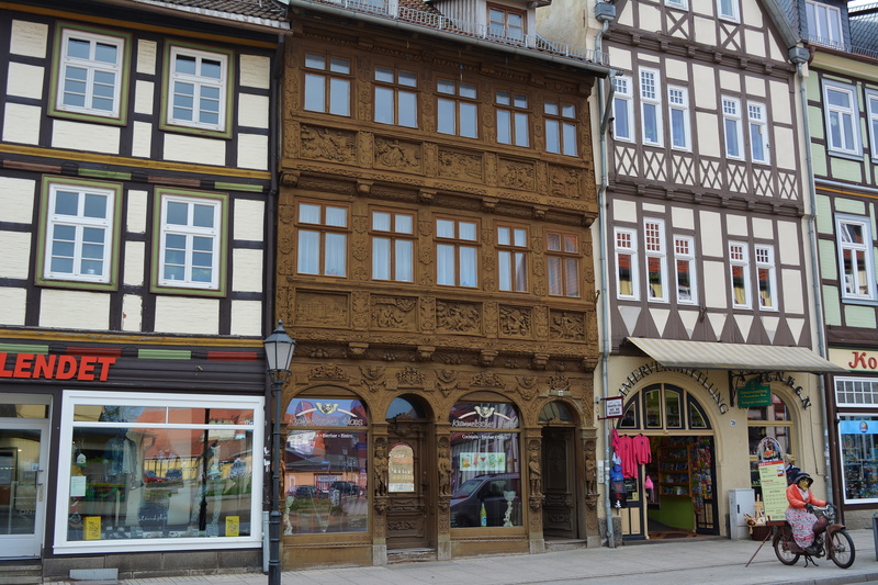 sign, historically, architecture, street, arch, outdoors, retail, city, wernigerode, tourism, text, glass - material, resin, men, historic center, old