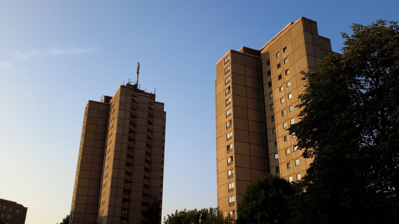 nature, building, no people, residential district, office building exterior, tower, city, sky, built structure, low angle view, facade, office, skyscraper
