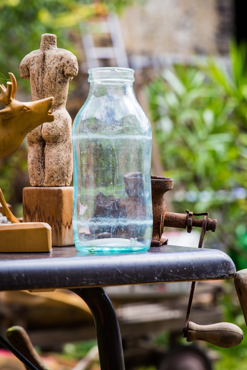 nature, tree, representation, close-up, memory, milk, flea market, glass - material, retro, matt, glass, jar, day, front or back yard, outdoors, east germany