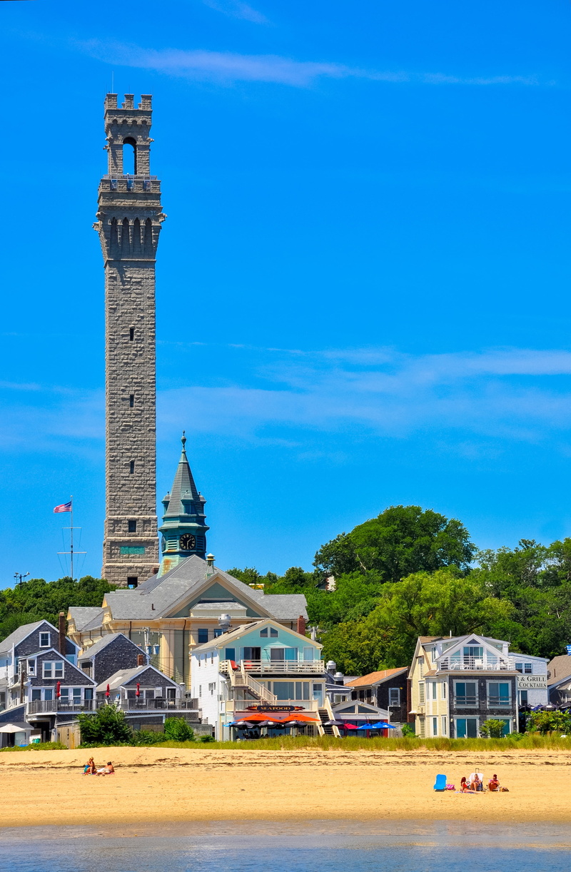 cape cod, new, plant, landmark, summer, pilgrim monument, sky, famous Place, england, beach, water, attraction, town, architecture, tower, cape, pilgrim