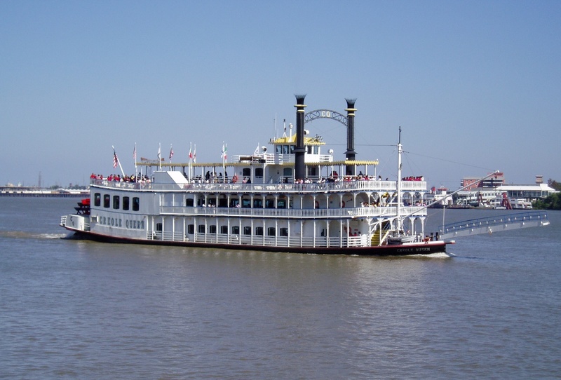 nature, yacht, ship, history, usa, louisiana, business, tourists, historic, new orleans, paddlewheeler, sea, body, boat, 1080P, architecture, panorama