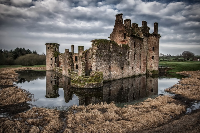 Caerlaverock Castle, ruins, 1080P, castle, Scotland