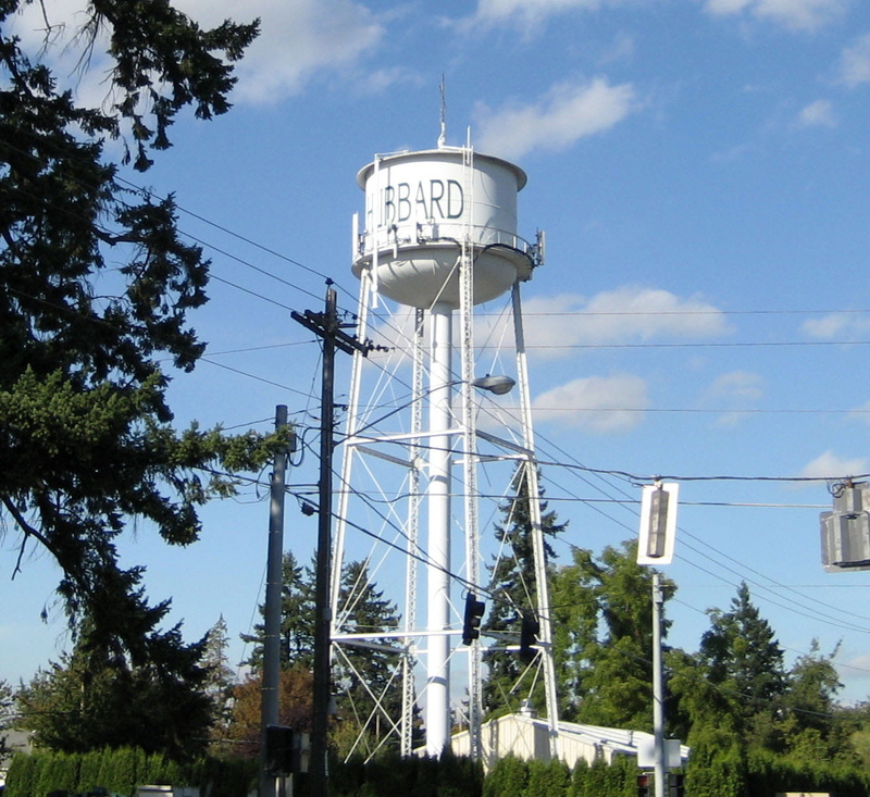 electricity pylon, 720P, low angle view, public domain, outdoors, cloud - sky, water Tower - Storage Tank, connection, tree, nature, communication, technology