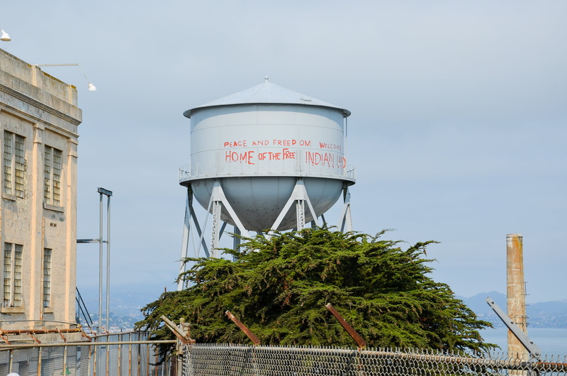 built structure, prison island, island, plant, text, water tower - storage tank, building exterior, prison, water tower, indians, historically, 4K, direction