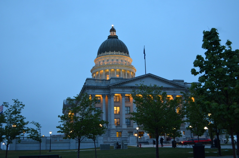 clear sky, lake, travel destinations, 4K, authority, politics, Capital, capitol Building, neo-classical, travel, religion, Utah, nature, place of worship