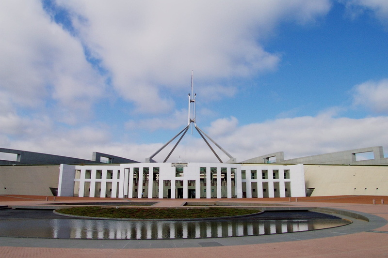 building, nature, low angle view, federal, travel, no people, parliament house, cloud - sky, political, legislature, 1080P, modern, concrete, representative