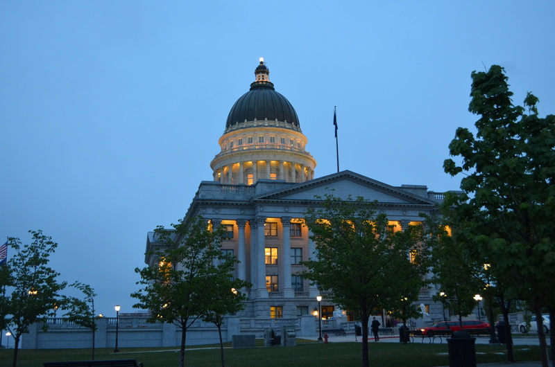 no people, Capitol, tree, nature, architecture, sky, City, travel destinations, building, religion, clear sky, Utah, government, salt, building exterior
