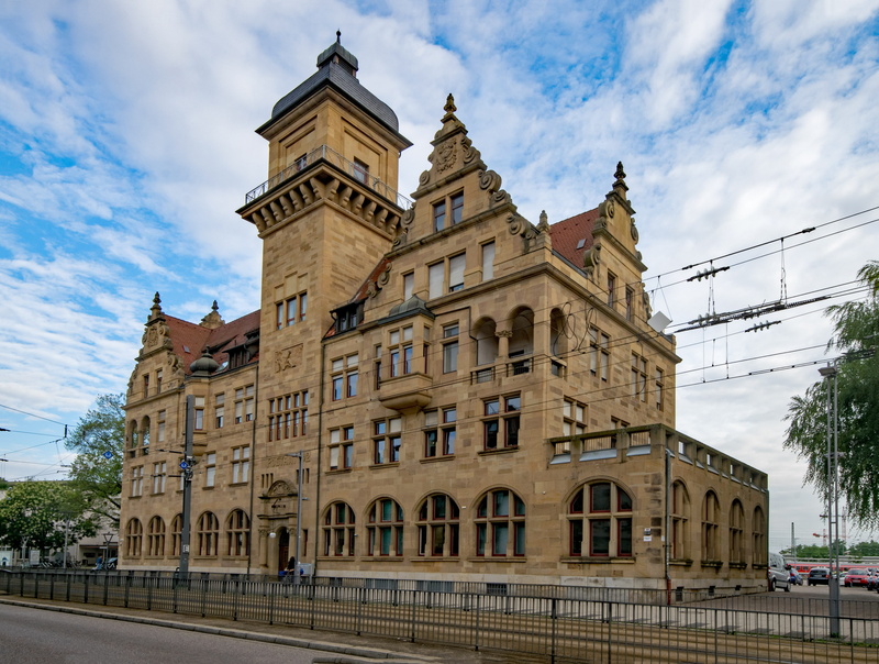 incidental people, low angle view, window, old post, sky, old building, travel destinations, the past, day, outdoors, baden württemberg, heilbronn, city