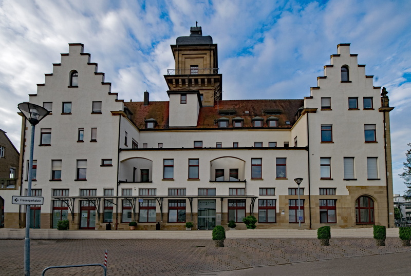 window, low angle view, post, multi colored, old post, no people, house, transportation, old building, 5K, heilbronn, cloud - sky, nature, building exterior