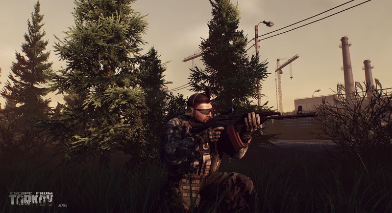 leisure activity, mid adult, one person, front view, lifestyles, real people, day, growth, young adult, plant, sky, built structure, adult, 1080P, war game escape from tarkov first person shooter videojuegos video games
