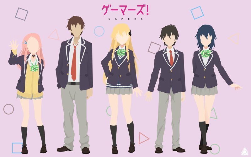 Gamers!, 1080P, Tasuku Uehara, Chiaki Hoshinomori, Karen Tendou, Aguri (Gamers!), Anime, Keita Amano