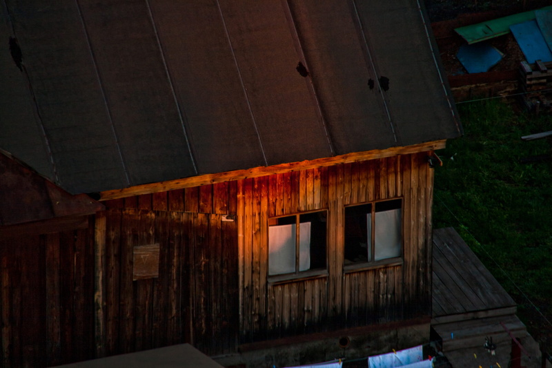 countryside, 2K, cabin, twilight, building, built structure, low angle view, home, wood - material, outside, evening, nature, light, absence, no people