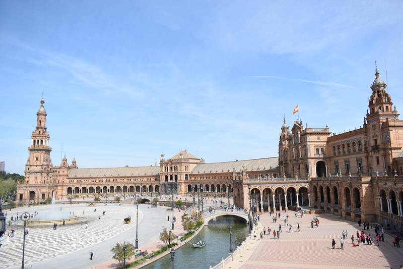 building exterior, travel destinations, parliament, beautiful, 5K, sky, day, boat, castle, historic, architecture, built structure, plaza de españa, vehicle