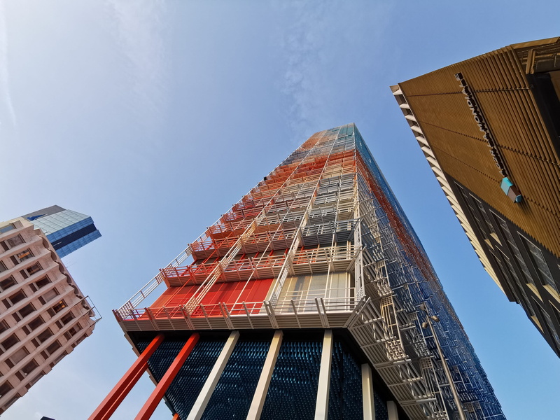 construction industry, construction site, high rise, housing, marseille, office building exterior, blue, low, outdoors, 4K, housing development, built structure