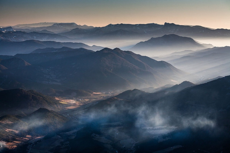 mountain, sunrise, mountain peak, 480P, sunlight, scenics - nature, landscape, twilight, sunset, mountains, outdoors, no people, photography, sky, hiking