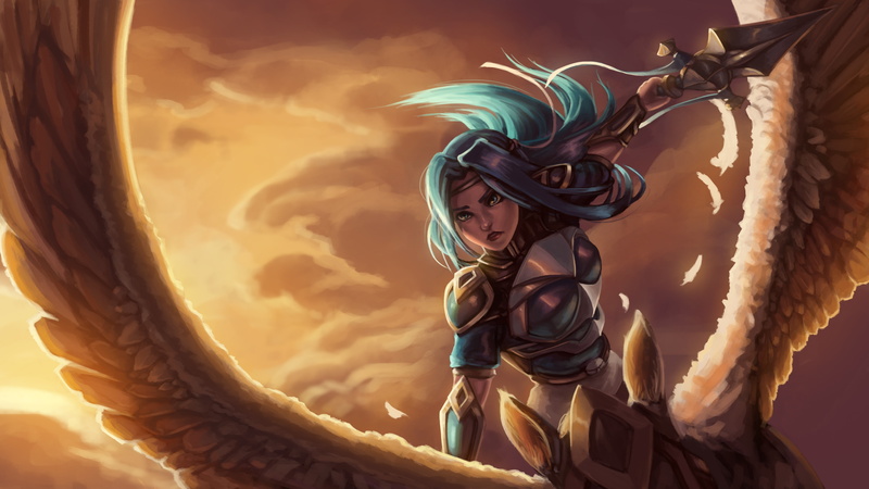 lol, 4K, Grand Duelist, fan art, fiora, League of Legends