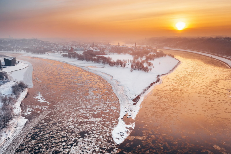 1080P, Kaunas, Lithuania, winter
