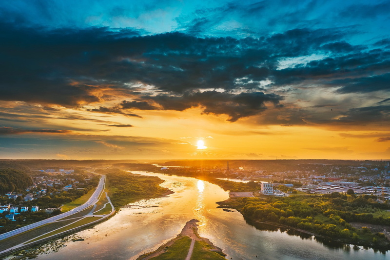Santaka, 1080P, Lithuania, morning, Kaunas
