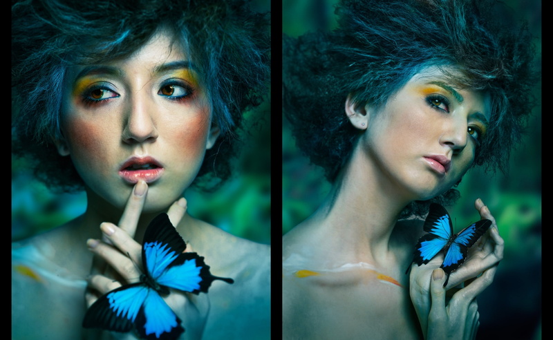 collage, studio shot, make-up, Artistic, Aero, woman, Creative, fashion, hair, young women, hairstyle, one person, contemplation, ulysses, human face, indoors