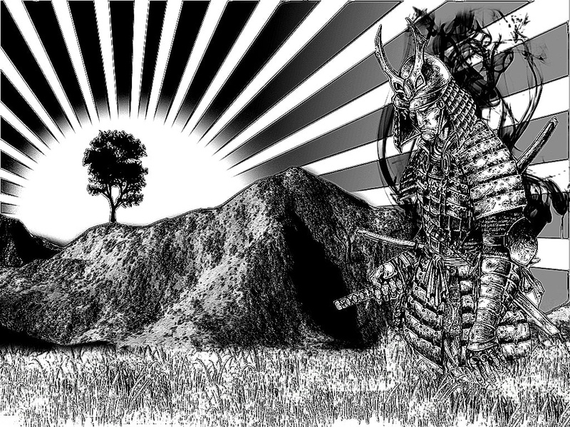 480P, hd, art, abstract, effect, Warrior, samurai, fantasy